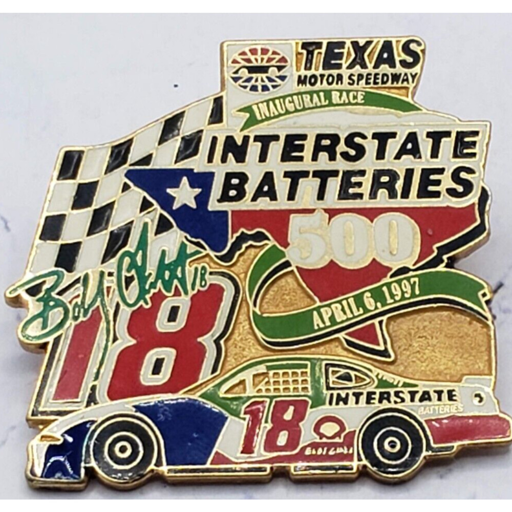 1997 NASCAR Texas Motor Speedway Inaugural Bobby Labonte Interstate Battery Pin